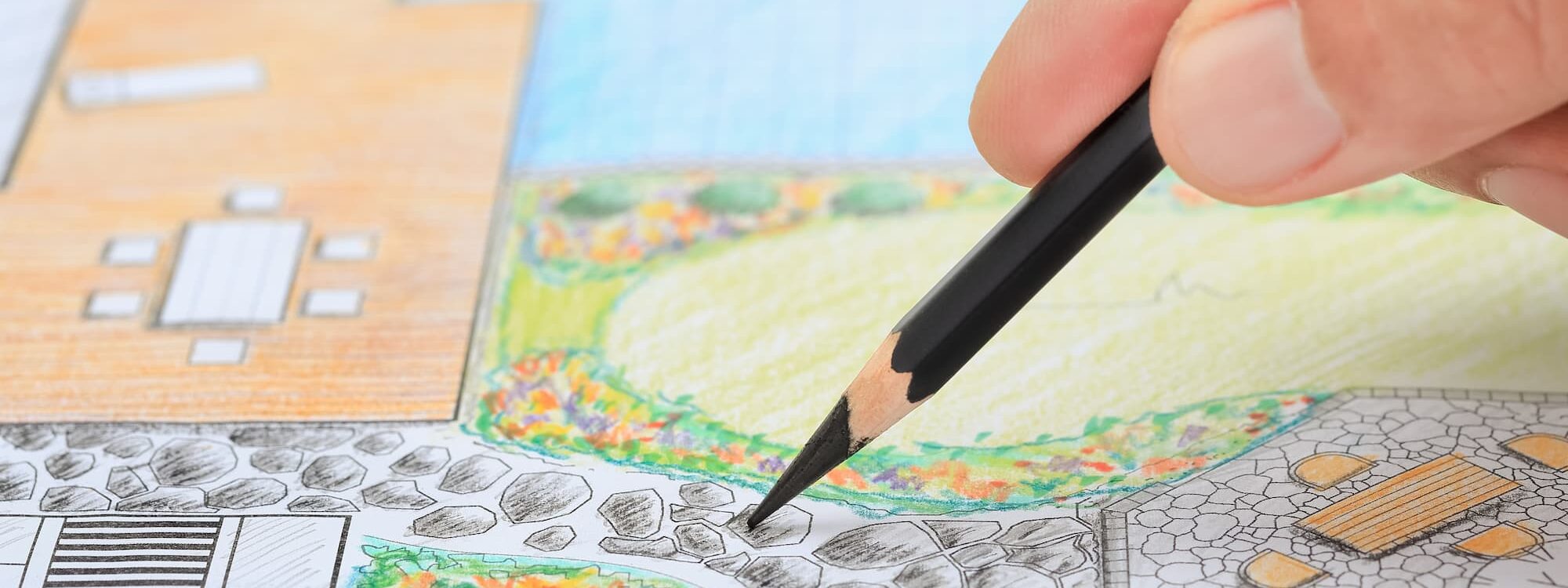 CROQUIS_JARDIN 2000X750 | Jardin et Paysage À quoi sert un croquis de perspective dans la création de jardin ? Audincourt