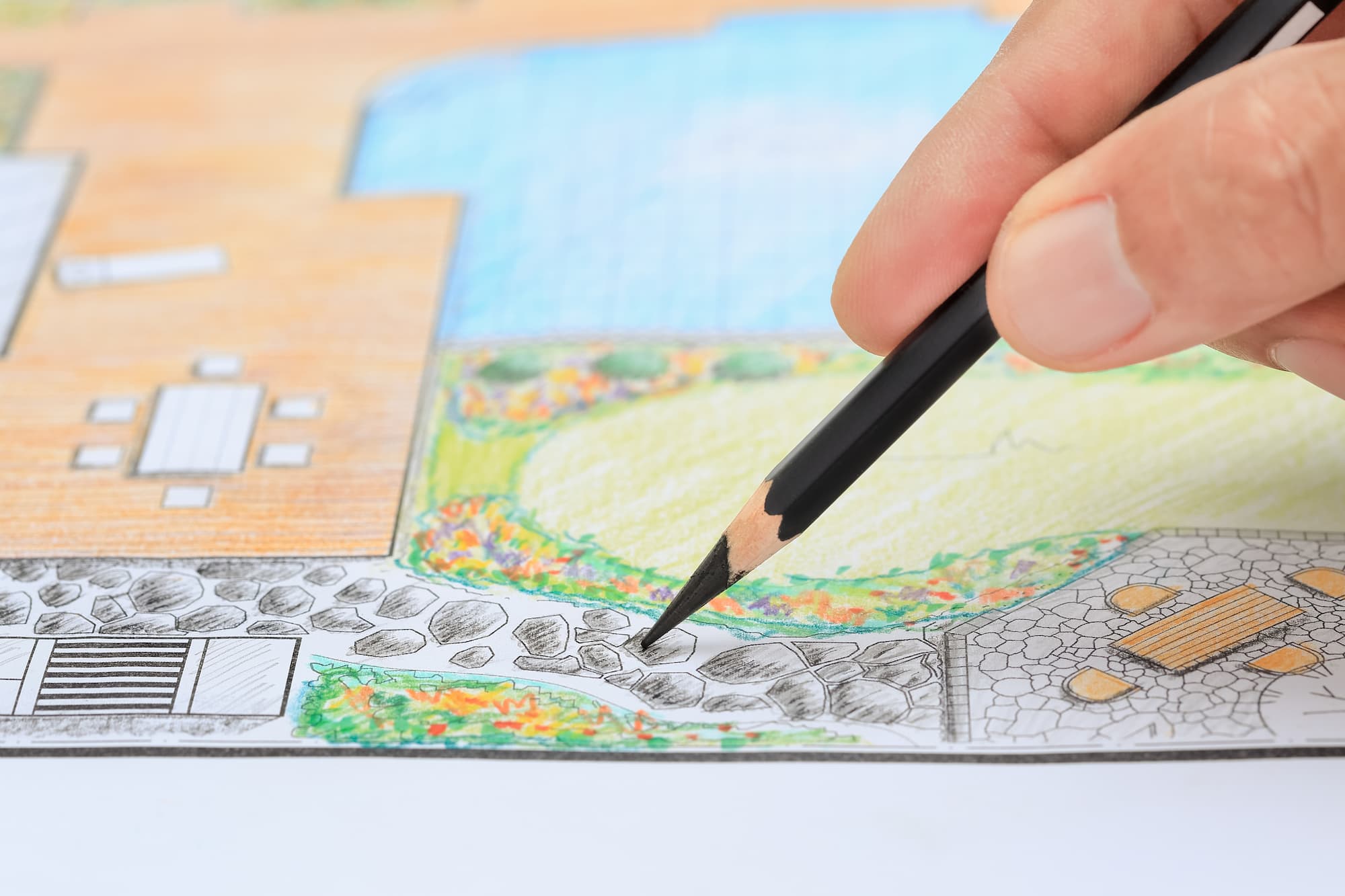 &Agrave; quoi sert un croquis de perspective dans la cr&eacute;ation de jardin ? Audincourt